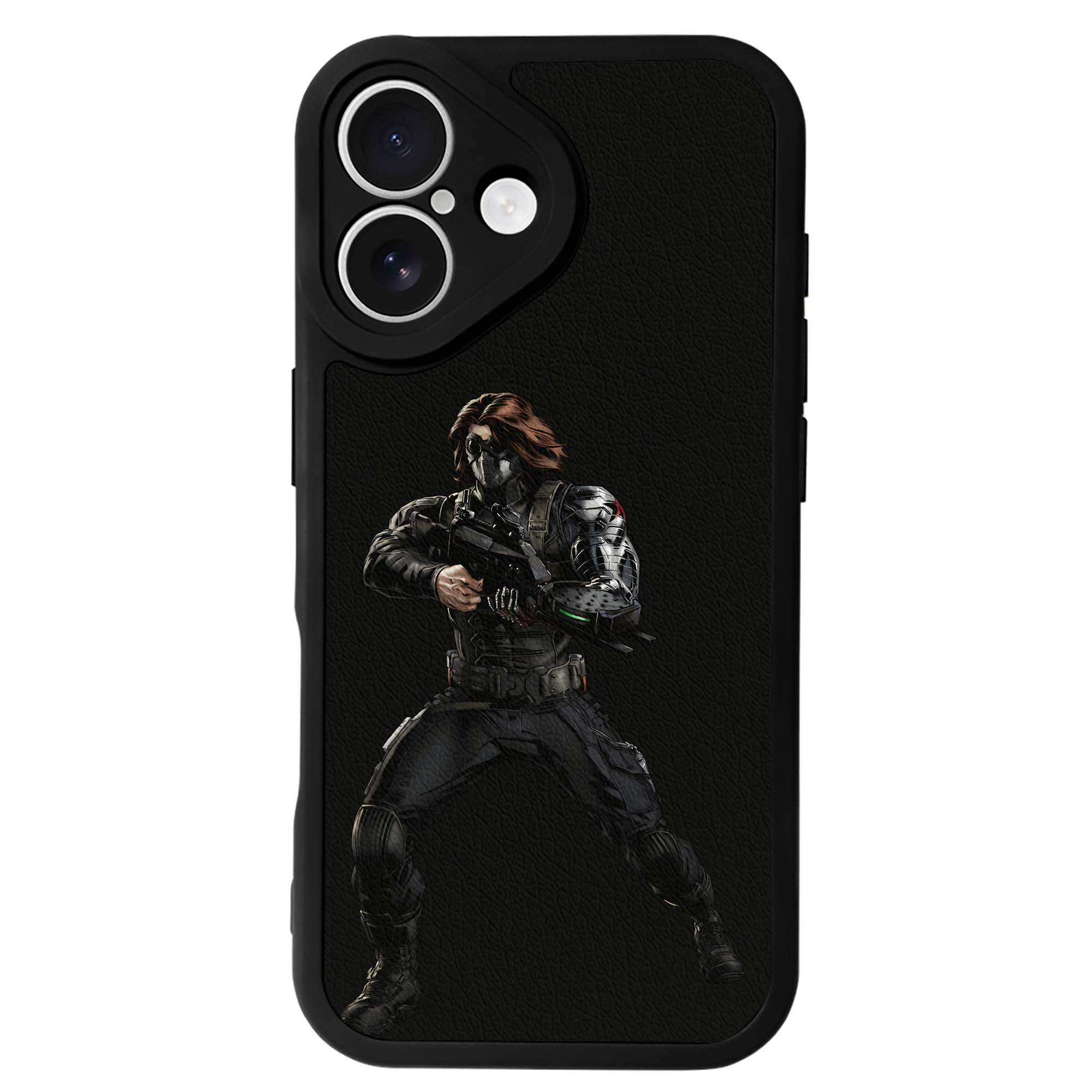 （画像用） アベンジャーズ The Avengers 【iPhone 16シリーズ対応】シリコンスマホケース（レザー調） 材質：シリコン
